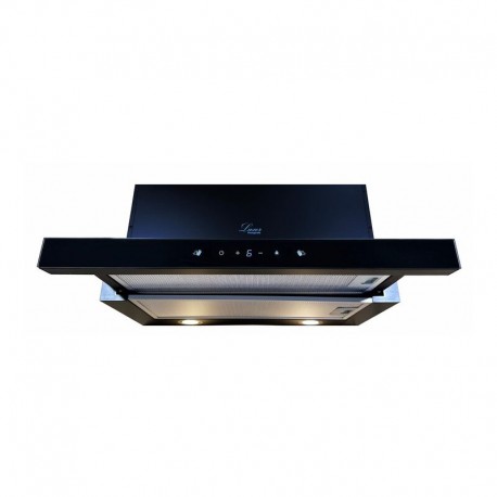 Luxor Beste F 60 Intellect BK 1450 m3 LED 6 швидкостей турбіни + включення швидкостей безконтактно, чорне скло, чорний