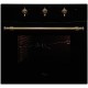 Духова шафа газова Luxor Qualität 60 GBO Grill Retro Kup BK Vintage Classico + конвектор, чорне скло