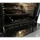 Духова шафа газова Luxor Qualität 60 GBO Grill Retro Kup BK Vintage Classico + конвектор, чорне скло