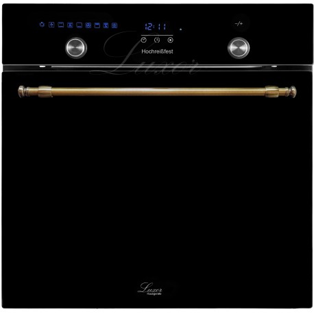 Духовой шкаф электрический Luxor HB 960 UNIQUE BK KUP Classico Colorverglasung + 3 тонированных черных стекла двери