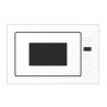 Luxor BF 25 White Glass Unique Navigator біла скляна фасадна рама + відкриття дверей від дотику до скла білий
