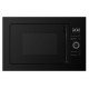 Вбудована мікрохвильова піч Luxor BF 25 BK чорна ручка Navigator + чорна скліна фасадна рамка чорне скло, чорний