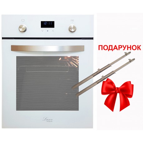 Духовой шкаф электрический Luxor HB 4510 WH Blütenweiß 9 программ + 3 стекла двери
