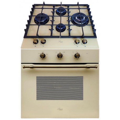 Газовий духовий шкаф з конвектором Luxor Qualitat BG Kup газова поверхня Luxor RG 650 BG Kup + Wok у подарунок