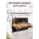 Духова шафа газова Luxor Qualität 60 GWO Grill конвектор, біле скло + набір для підключення пропан в подарунок, білий