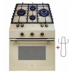 Газовий духовий шкаф з конвектором Luxor Qualitat BG Kup газова поверхня Luxor RG 650 BG Kup + Wok у подарунок