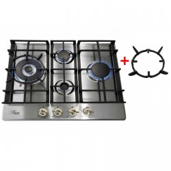 Варильна поверхня газова Luxor RG 650 SS BG  з круглою підставкою для Wok