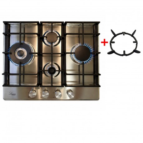 Варильна поверхня газова Luxor RG 650 SS  з круглою підставкою для Wok