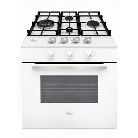 Газовий духовий шкаф з конвектором Luxor Qualitat WH + Газова поверхня Luxor EG 740 Wh WOK (комплект)