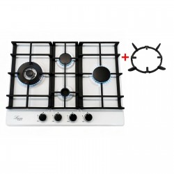 Luxor R Black 65 Emaille Turbo Wok Italy + кругла підставка Wok у подарунок, білий