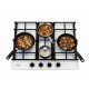 Luxor R Black 65 Emaille Turbo Wok Italy + кругла підставка Wok у подарунок, білий