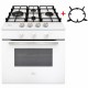 Luxor R Black 65 Emaille Turbo Wok Italy + кругла підставка Wok у подарунок, білий