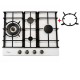 Luxor R Black 65 Emaille Turbo Wok Italy + кругла підставка Wok у подарунок, білий