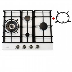 Luxor R Black 65 Emaille Turbo Wok Italy + кругла підставка Wok у подарунок, білий